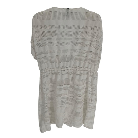 Lauren Ralph Lauren Cover up Tunic Dress Size XL Women’s Open Knit Tie Waist - Picture 2 of 7